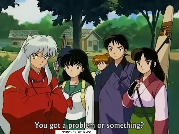 inuyasha incepe tokio-ul modern, unde fata nume kagome sta impreuna familia ei: fratele sau mai mic,